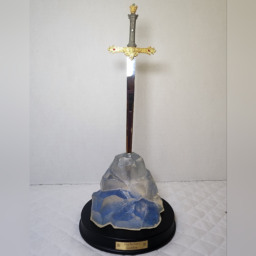 King Arthur’s Excalibur The Noble Collection 10" Letter Opener With Stand / Base